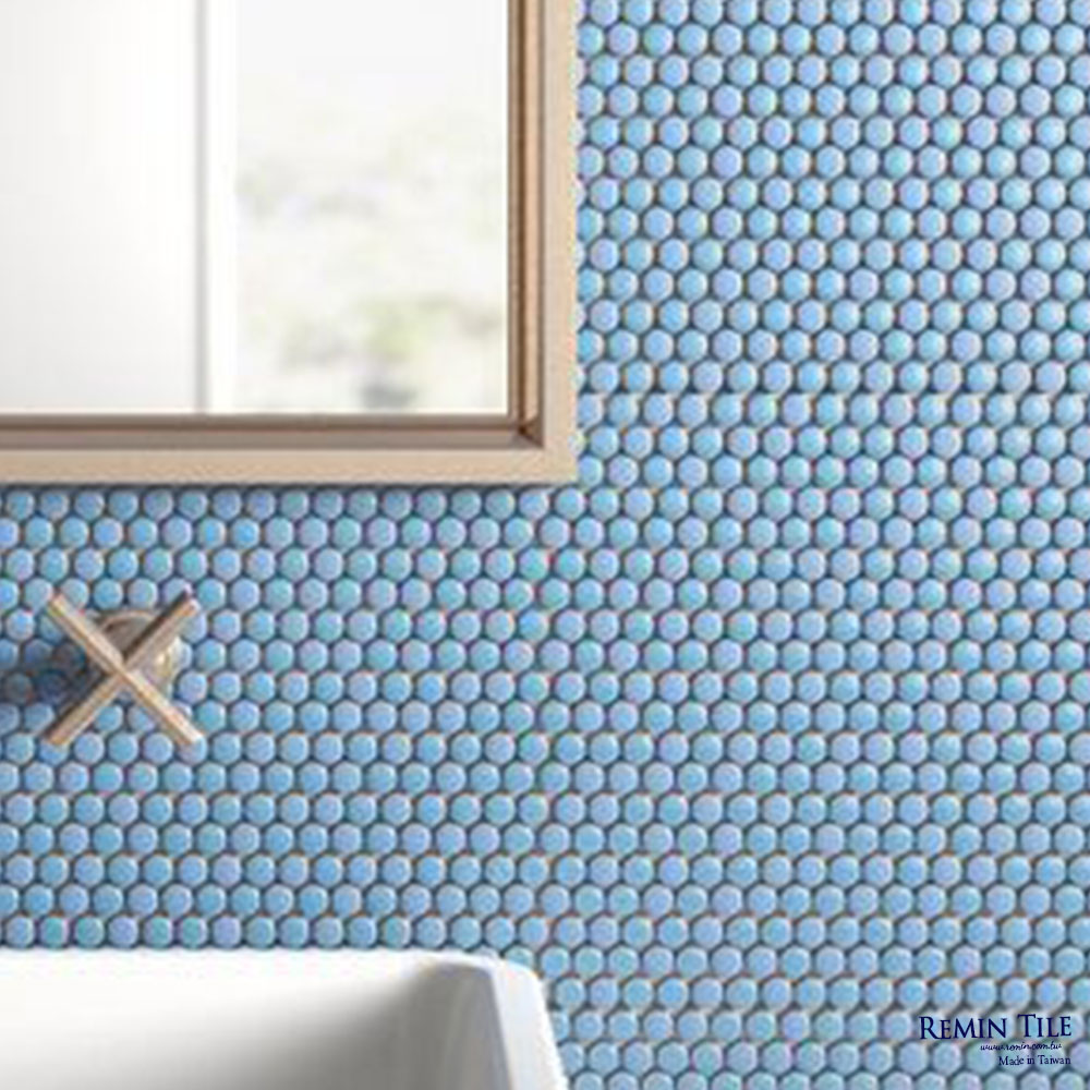 圓形馬賽克 台北門市 實磚展示