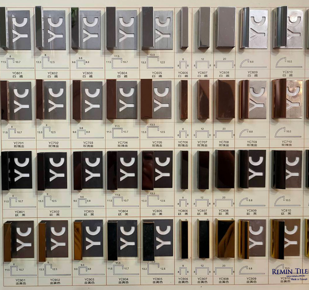 白鐵修邊條 鋁修邊條 金屬修邊條 圓角修邊條 白鐵收邊條 鋁收邊條 金屬收邊條 圓角收邊條 台北門市 實磚展示