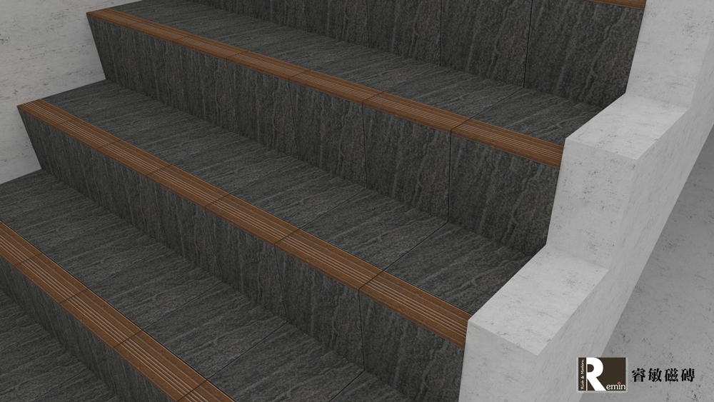 樓梯磚 防滑樓梯磚 雙色樓梯磚 台北門市 實磚展示