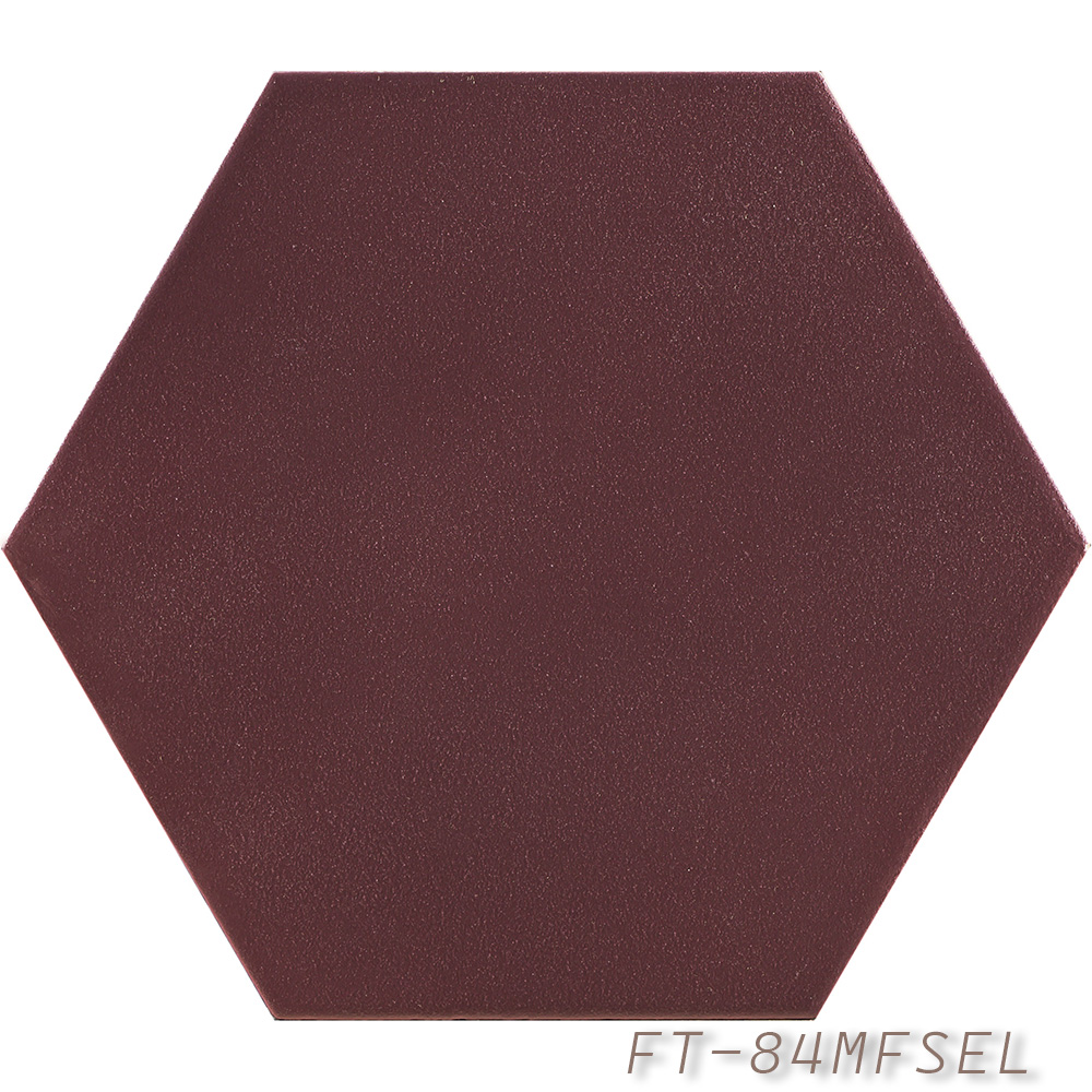 六角磚 霧面六角磚 防滑六角磚 陶磚 地磚 壁磚 台北門市 實磚展示