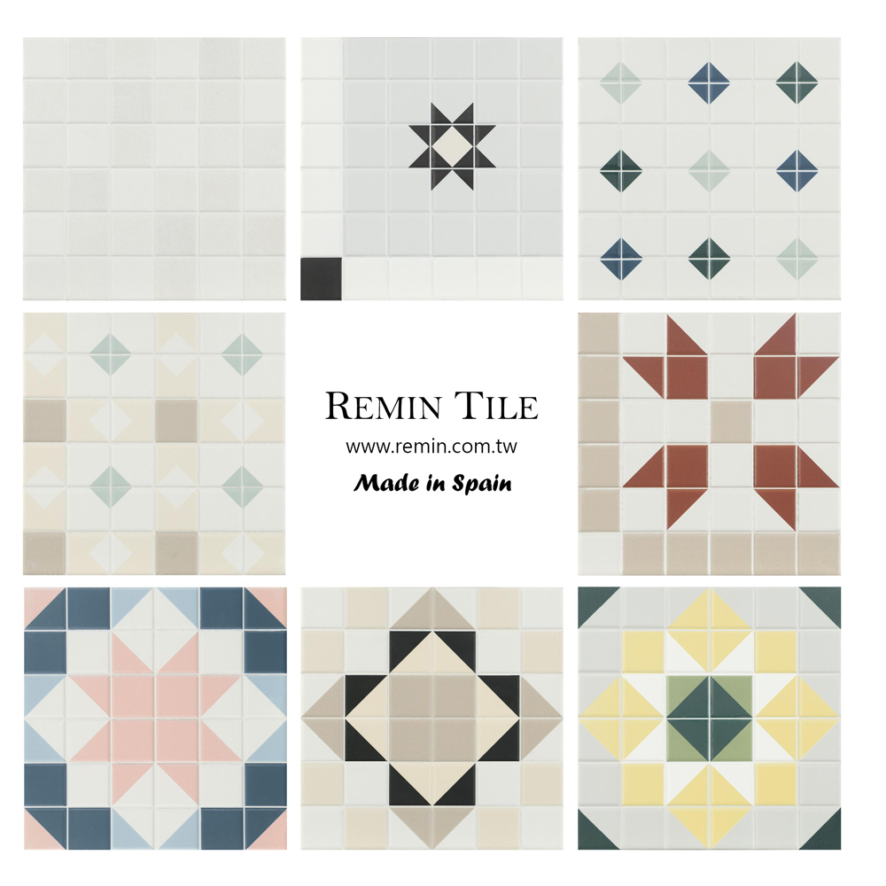 花磚 幾何花磚 造型磚 復古磚 壁磚 地磚 台北門市 實磚展示