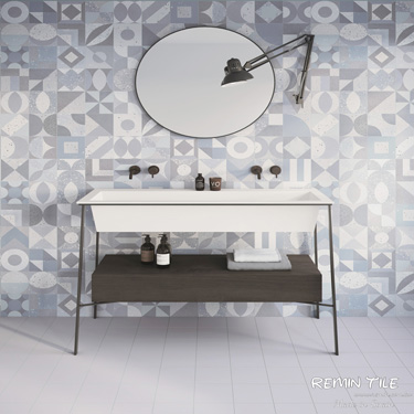 石英花磚-海底世界