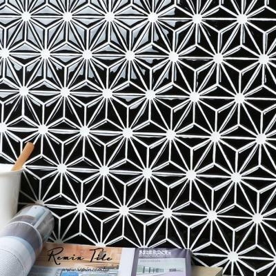 馬賽克磚防濺板-秋月