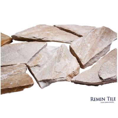 景觀石材-黃木紋亂片