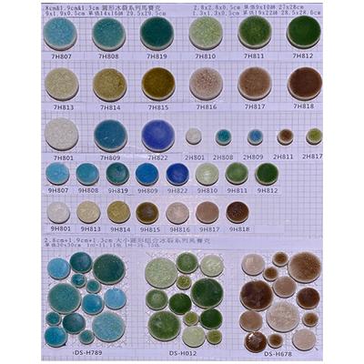 園形馬賽克-金皓