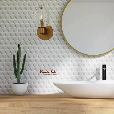 立體鑽面亮白馬賽克-禾娜