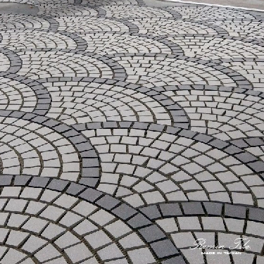 扇型窯燒花崗磚-人行步道磚 車道磚