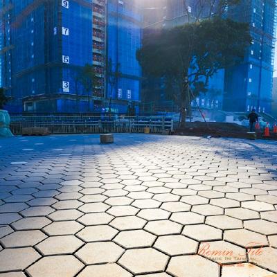 ｜窯燒花崗車道磚-六角厚磚｜