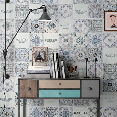 花磚造型牆-黛美