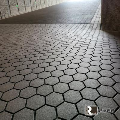 車道磚-窯燒花崗小六角