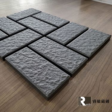 窯燒花崗機車防滑車道磚 人行道 車位磚