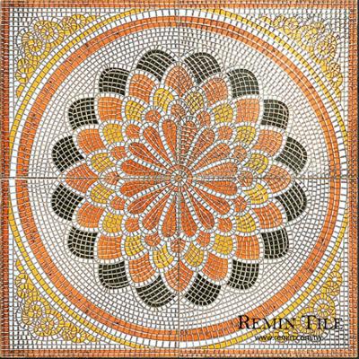 玄關磚 電梯磚-菊花綻放拋晶磚