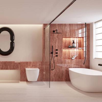 大板石紋磚-紅洞大理石