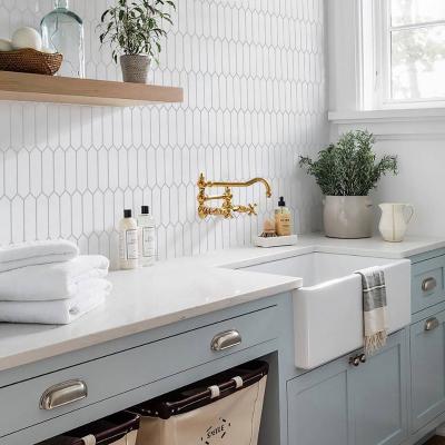 箭型馬賽克磚-純釉色