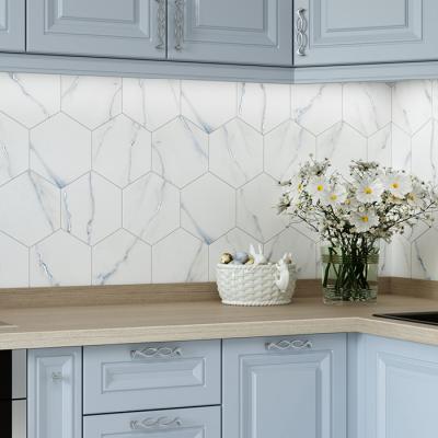 大理石紋金箔六角磚-巴洛可