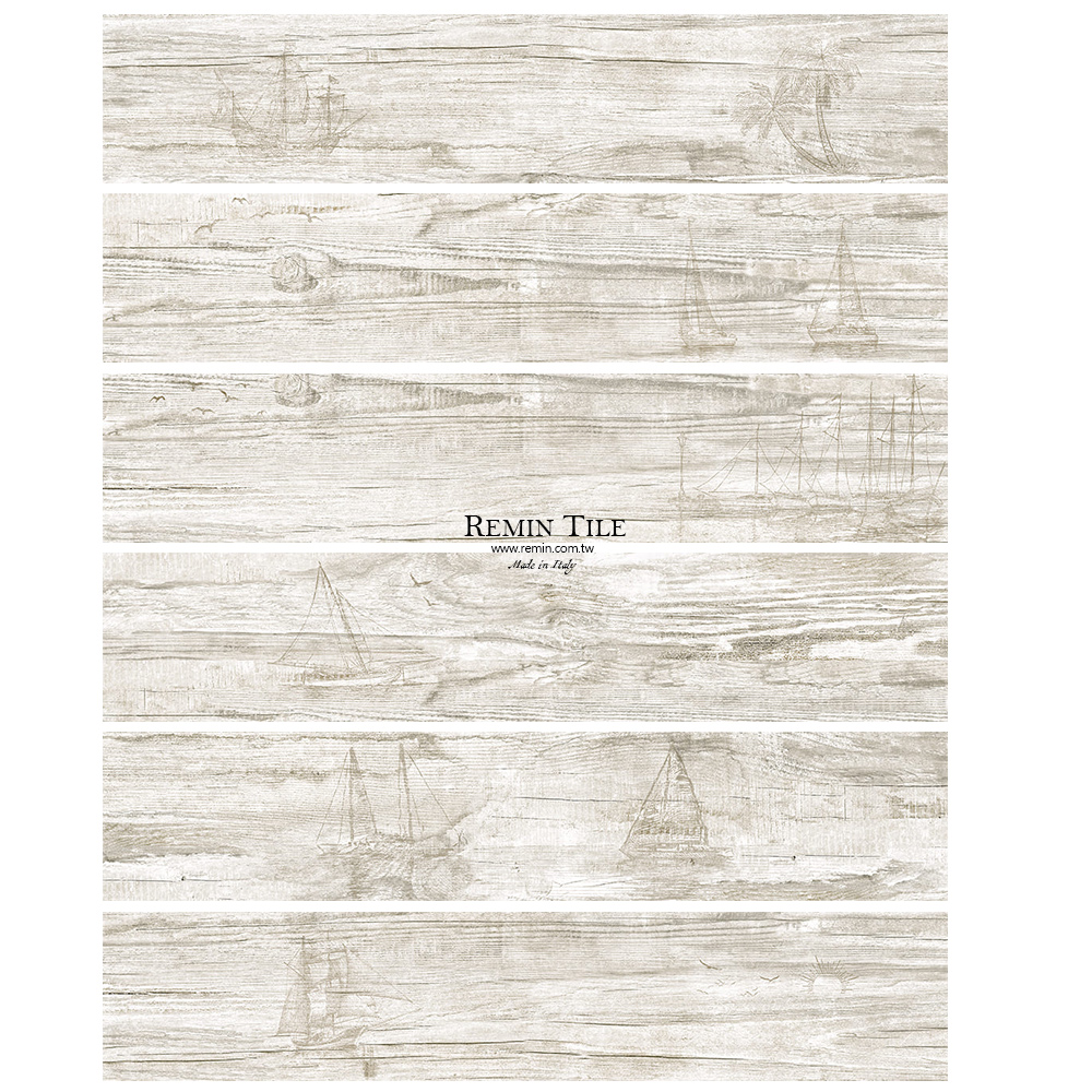 帆船圖樣 木紋磚 木紋花磚 壁磚 地磚 台北門市 實磚展示