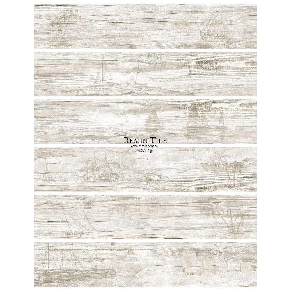 帆船圖樣 木紋磚 木紋花磚 壁磚 地磚 台北門市 實磚展示