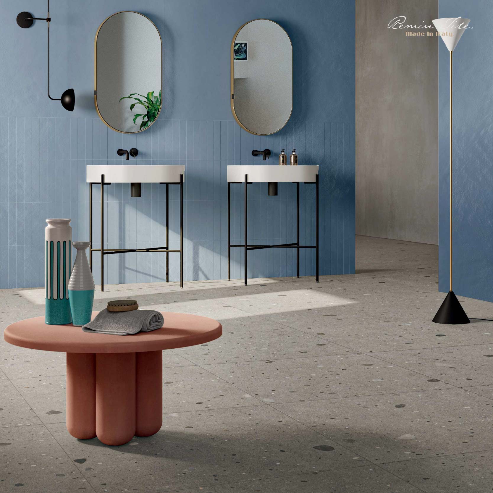 水磨石磚 大板磚 磨石子磚 壁磚 地磚 台北門市 實磚展示