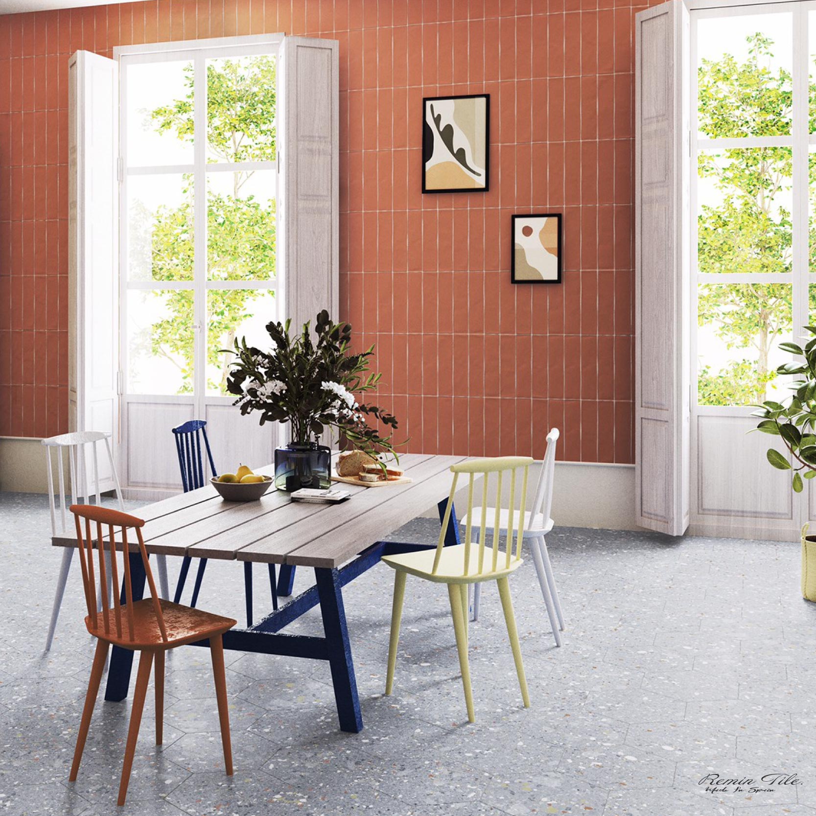 地鐵磚 馬卡龍地鐵磚 壁磚 台北門市 實磚展示