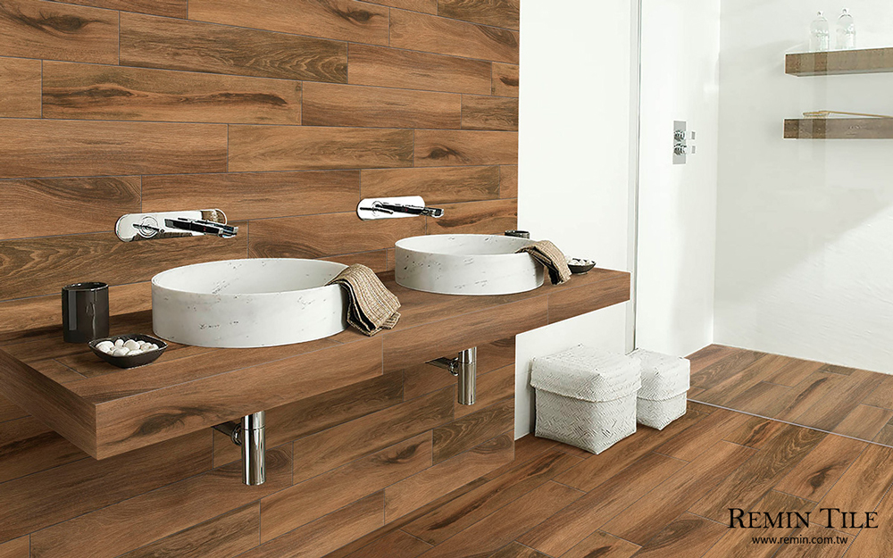 木紋磚 國產木紋磚 地磚 壁磚 台北門市 實磚展示