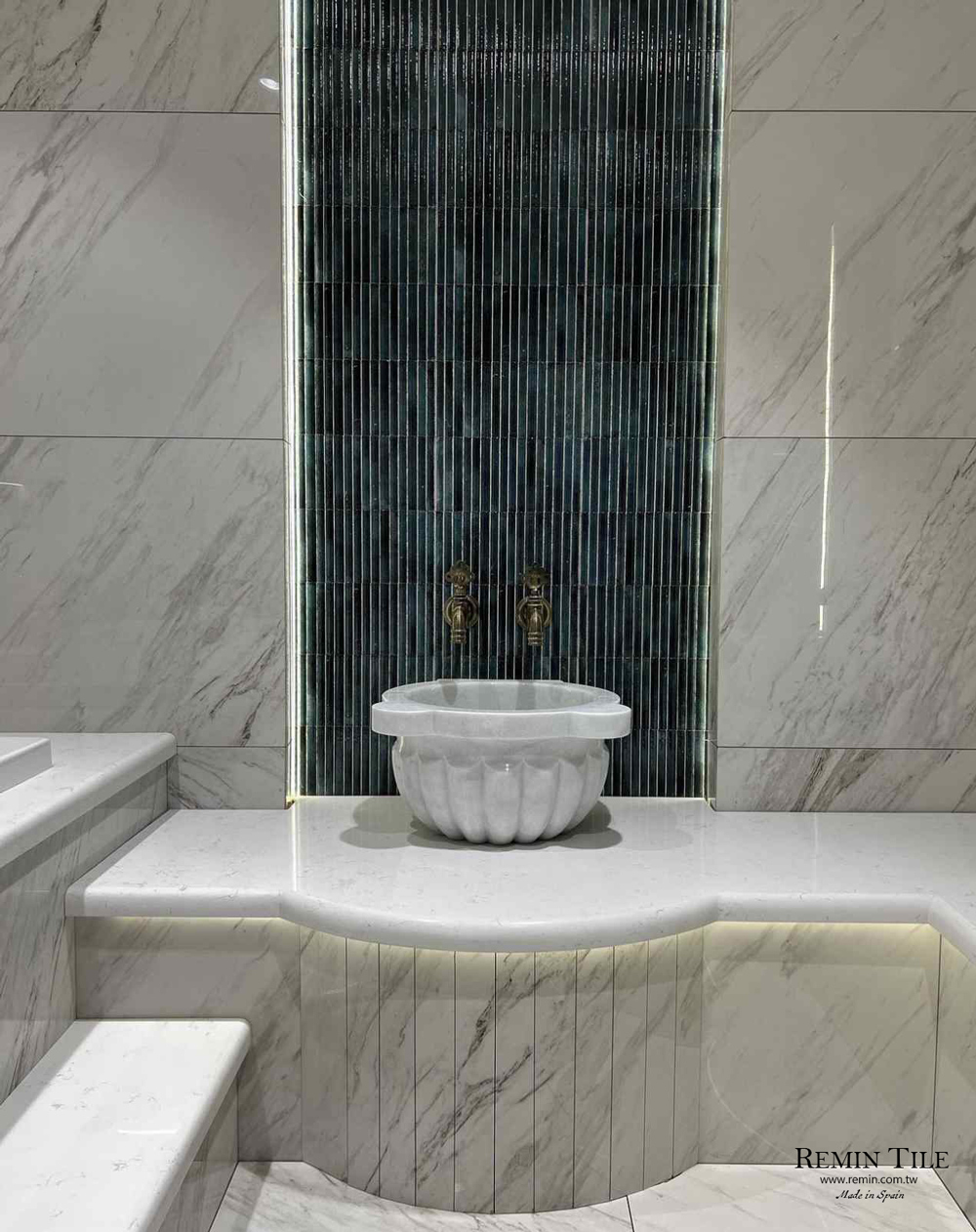 窯變馬賽克 琴鍵磚 台北門市 實磚展示