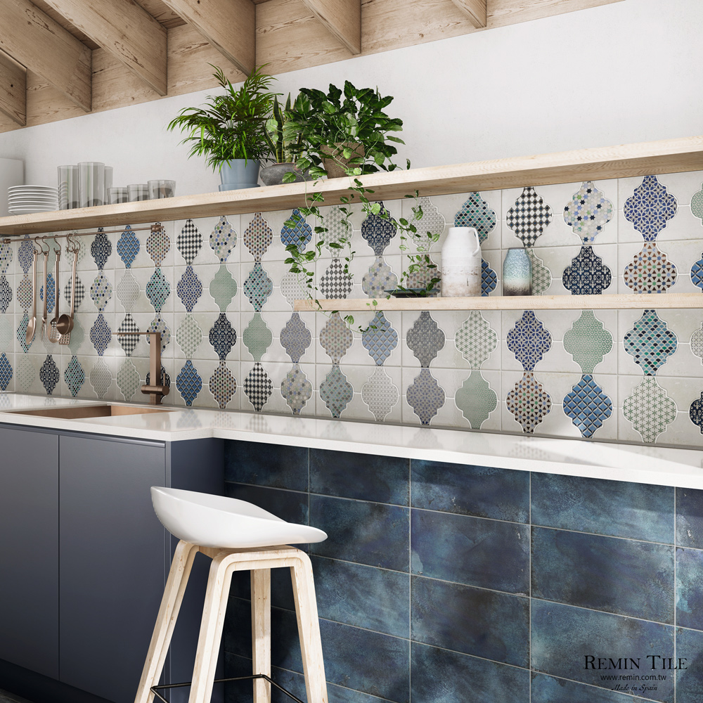 圖騰花磚 花磚 壁磚 地磚 台北門市 實磚展示