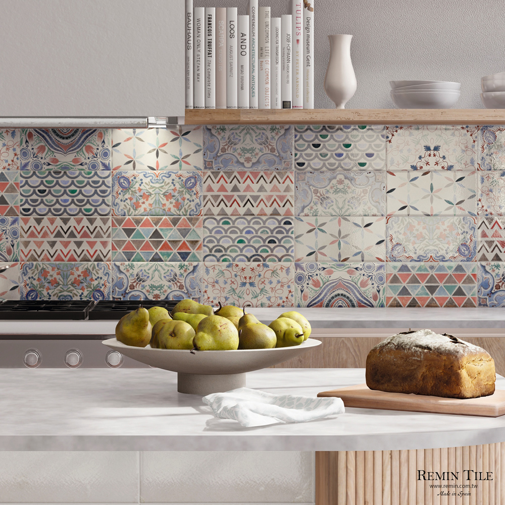 圖騰花磚 花磚 壁磚 地磚 台北門市 實磚展示