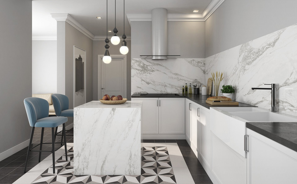 霧面大理石紋磚