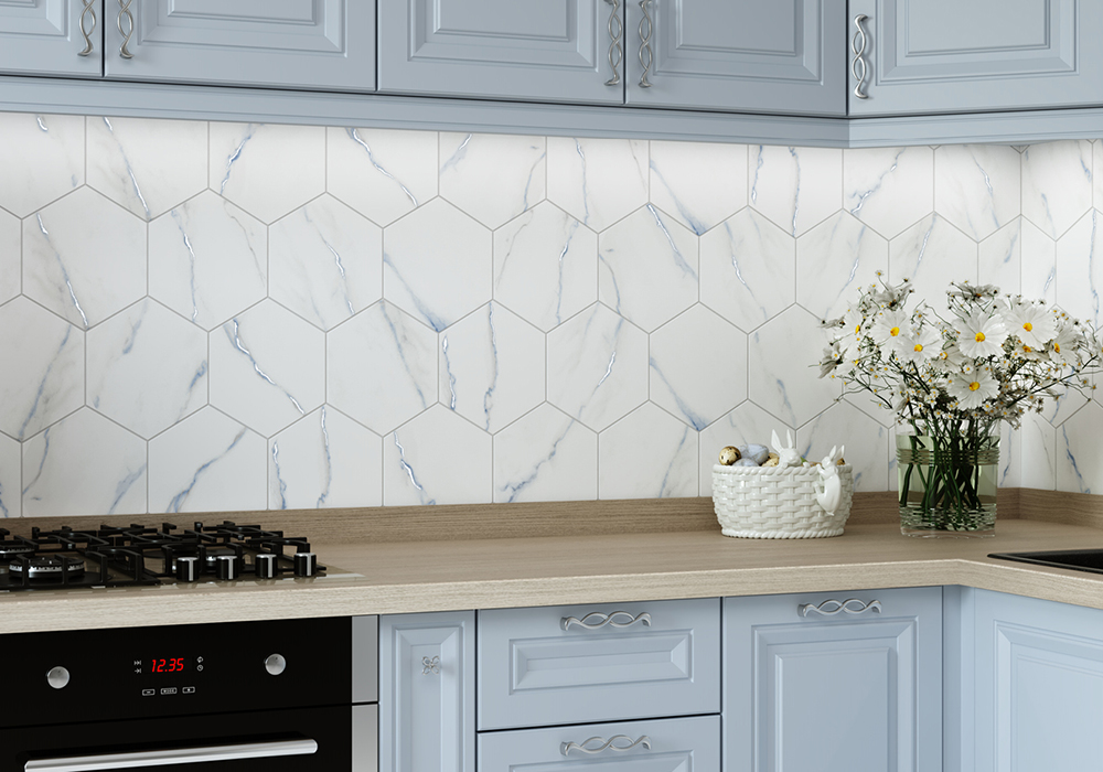 大理石紋六角磚