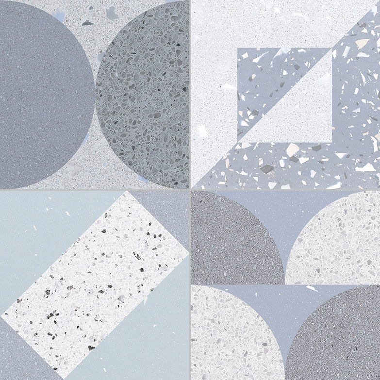 幾何水磨石花磚